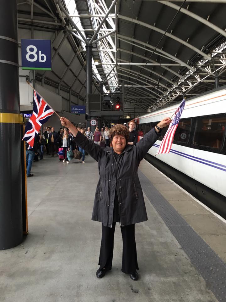 Welcomed off the train by my Mother in a totally non-embarrassing way